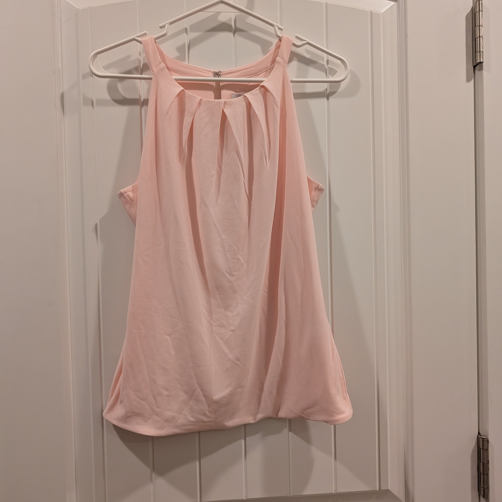 Elegant Pink Sleeveless Top
